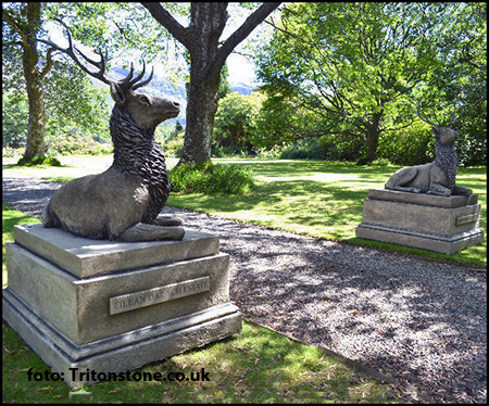 Reposing stags Tritonstone